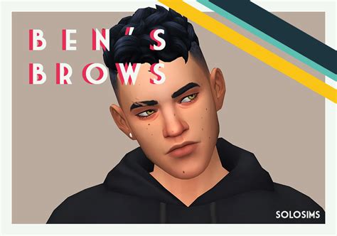 Love 4 Cc Finds — Solosims Bens Brows Benjamins New Eyebrows Ea