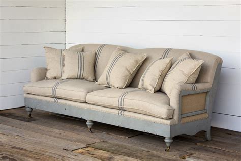 Park Hill Collection Deconstructed Farmhouse Sofa Deconstructed Wood