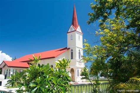 Temple Protestant De Uturoa Raiatea Tahiti Heritage