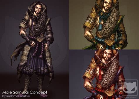 Commission Custom Concept Design Male Samurai By Kodamacreative On Deviantart