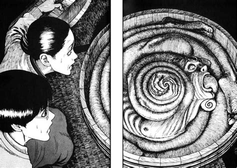 Junji Ito Uzumaki Junji Ito Japanese Horror Dark Art Illustrations