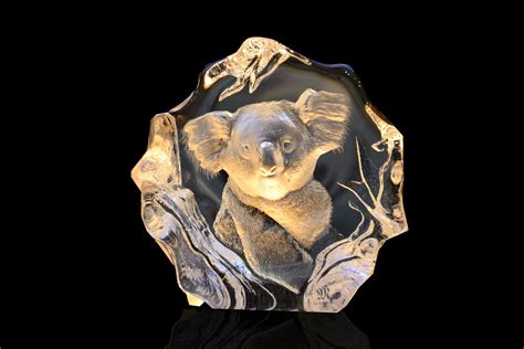 Koala Crystal Sculpture By Mats Jonasson Maleras Sweden Etsy