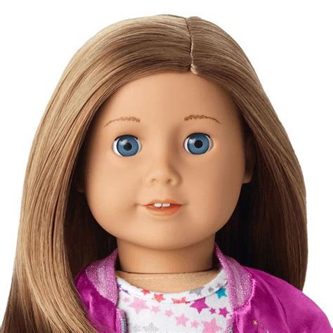 american girl myag 18 doll 39 caramel hair light skin blue eyes jacket ts ebay