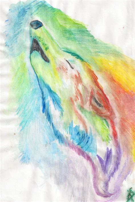 Rainbow Wolf Rainbow Wolf By Firelight5 On Deviantart Rainbow Art