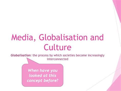 Aqa Sociology Media Globalisation And Popular Culture A Level