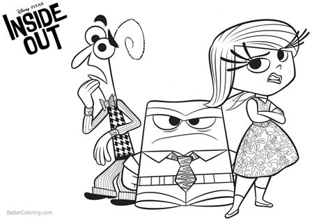 Inside Out Disgust Coloring Page