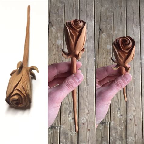 rose wood carving valentine s day t for her mother s day t sculpture hand carved wood