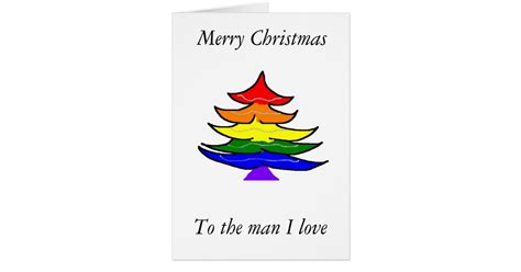 gay christmas card zazzle