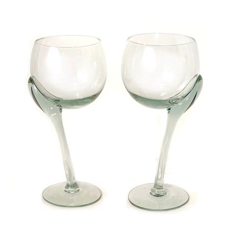 Handcrafted Crooked Stem Wine Glass Mbare