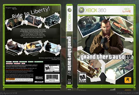 Grand Theft Auto Iv Xbox 360 Box Art Cover By Ayron
