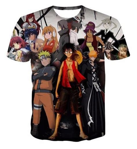 T Shirt One Piece Bleach Et Naruto One Piece Shop