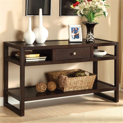 Accent your living room with a coffee, console, sofa or end table. Between Wood and Glass Long Console Tables - HomesFeed