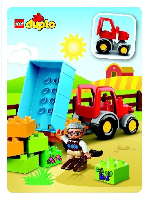 Lego 10524 Farm Tractor Instructions Duplo