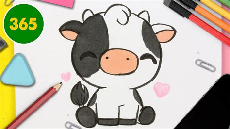 Comment Dessiner Une Vache Kawaii Dessins Faciles à Kawaii Comment