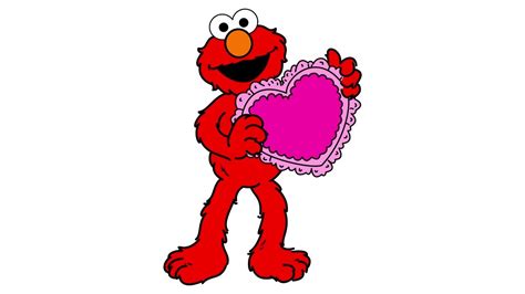 Coloring Elmo Valentines Day Sesame Street Coloring Page Markers
