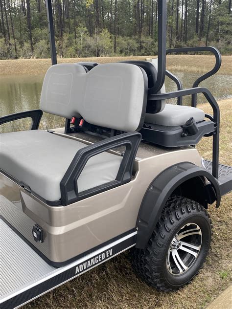 2023 Advanced Ev Champagne 6 Passenger Advent 42 Golf Cart Street