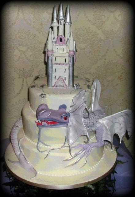 Castle And Dragon Wedding Cake