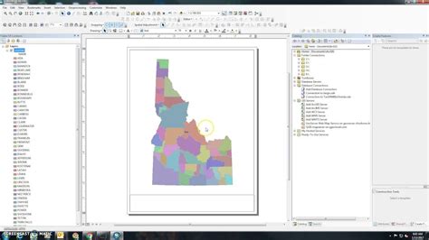 How To Print A Map In Arcgis 10x Map Print Layout Print