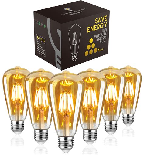 Buy Woowtt Led Edison Bulb Vintage Light Dimmable 6w E27 Bulbs Led