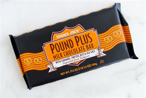 Trader Joe S Pound Plus Milk Chocolate Bar With Caramel Pretzel Bits