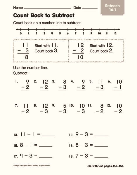 Counting Backwards Lesson Plans And Worksheets Lesson Planet
