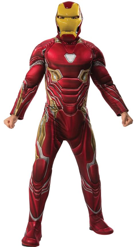 Puntos Uomini Iron Man Tony Stark Full Body Superhero Jumpsuit Adult
