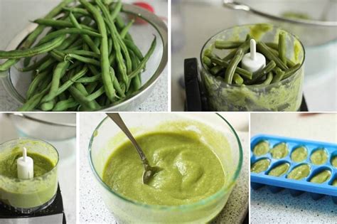 Place on the baking tray and press down lightly to form a patty. Homemade baby food: green beans | Baby food recipes ...