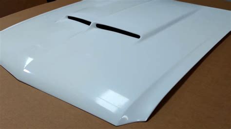 Fiberglass Hood For 65 66 Mustang With Shelby Style Scoop Youtube