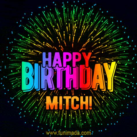 New Bursting With Colors Happy Birthday Mitch  And Video With Music