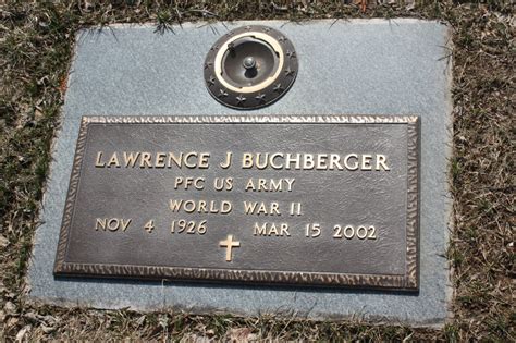 Lawrence Joseph Buchberger 1926 2002 Find A Grave Memorial