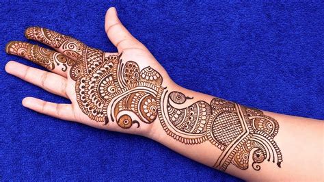 Easy Mehndi Designs For Beginners Step By Step For Front Hand Simple