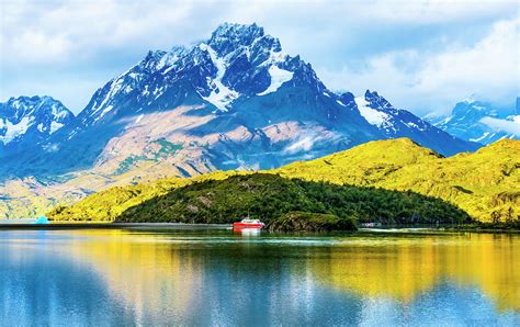 Grey Lake Torres Del Paine National Park Chile Photograph By William