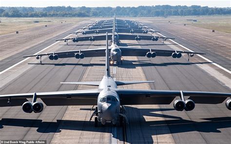 The Nuclear Option Fleet Of B 52s That Carry The Countrys Airborne