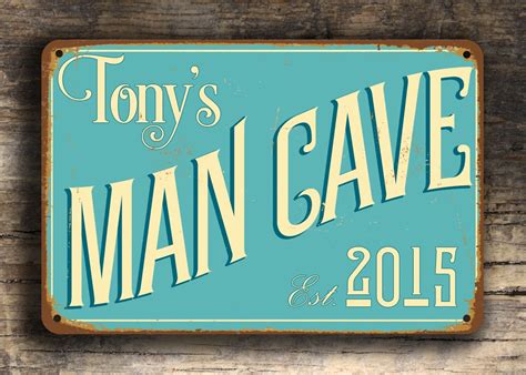 Man Cave Sign Customizable Man Cave Vintage Style Man Cave