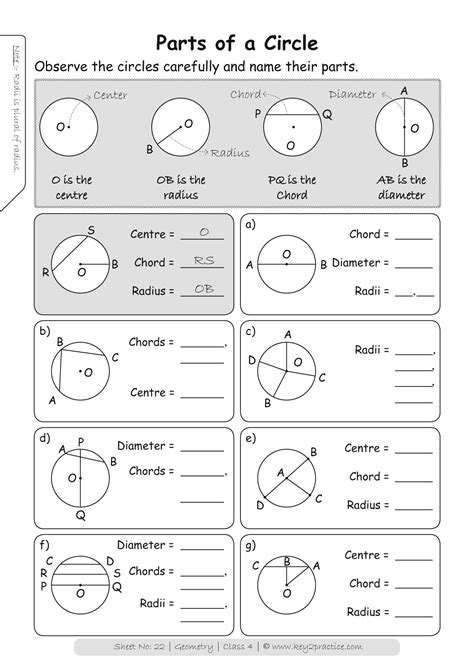 Maths Worksheets Grade 4 Geometry Key2practice Workbooks