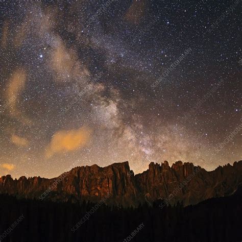 Milky Way Over The Dolomites Stock Image C0148619 Science Photo