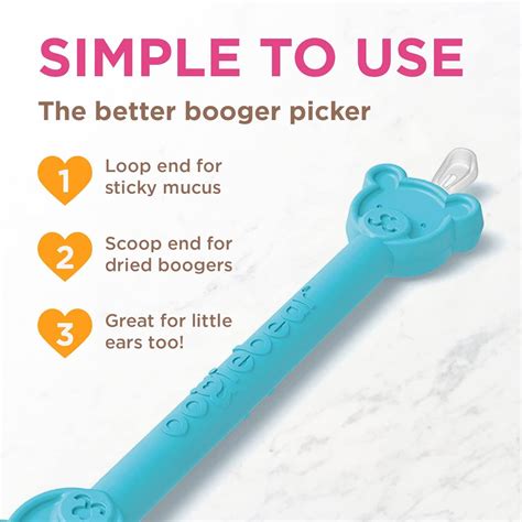 Oogiebear Bear Pair — The Safe Baby Booger Cleaner And Nose Sucker Duo