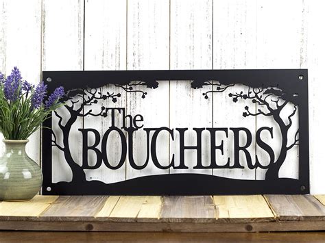 According to my opinion you are the right person to say what is your family name. Buy a Handmade Custom Metal Sign | Name Sign | Last Name ...