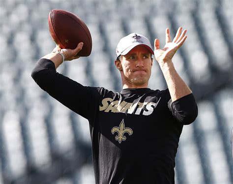 Drew Brees Discusses Giants Game With Media