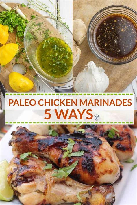 This recipe is very easy and tasty! Paleo Chicken Marinades 5 Ways