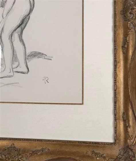 Pierre Auguste Renoir Pierre Auguste Renoir Woman Bathing Standing Full Length Profile