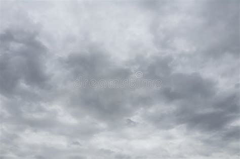 Gray Cloudy Sky Background Stock Image Image Of Nature