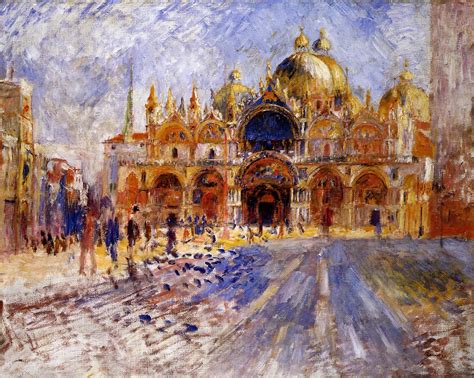 The Piazza San Marco Venice 1881 Painting Pierre Auguste Renoir Oil