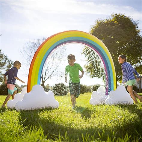 Hammacher Schlemmer The Inflatable Rainbow Arch Sprinkler Wxf 02