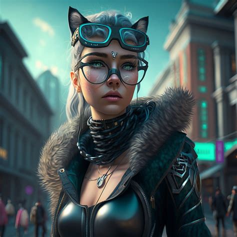 Download Catwoman Digital Graphics Modern Art Royalty Free Stock