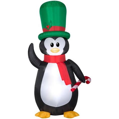 Gemmy 69882 Ft Lighted Penguin Christmas Inflatable In The Christmas Inflatables Department At