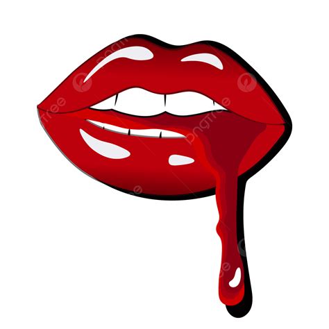 붉은 뜨거운 입술 핏방울 벡터 붉은 입술 벡터 피 묻은 붉은 입술 입술 Png 일러스트 및 벡터 에 대한 무료 다운로드