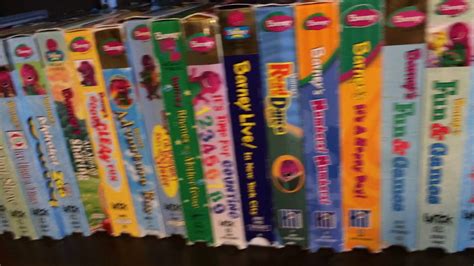 Barney Vhs And Dvd Collection