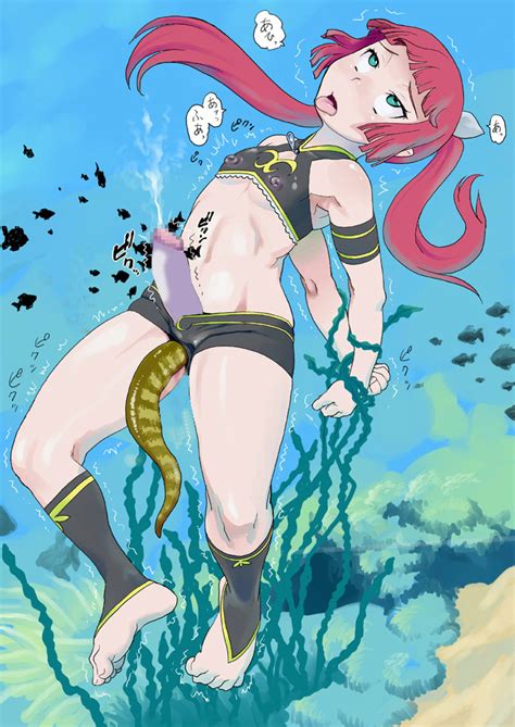 Rule 34 1futa Bikini Censored Cum Feet Fish Futa Only Futanari Green