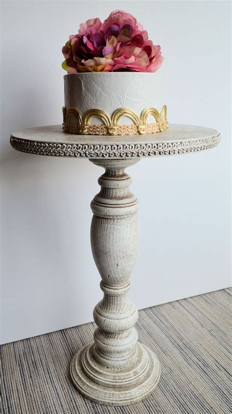 items similar to huge rustic cake pedestal stand 17 5 tall x 12